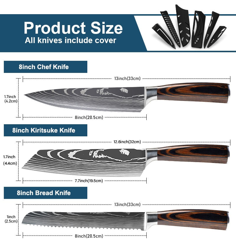 ANHICHEF KITCHEN KNIFES